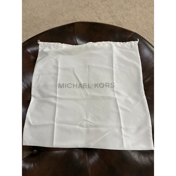 Michael Kors White Logo Dust Bag Drawstring Storage Pouch 21 In x 22 In - Picture 1 of 2